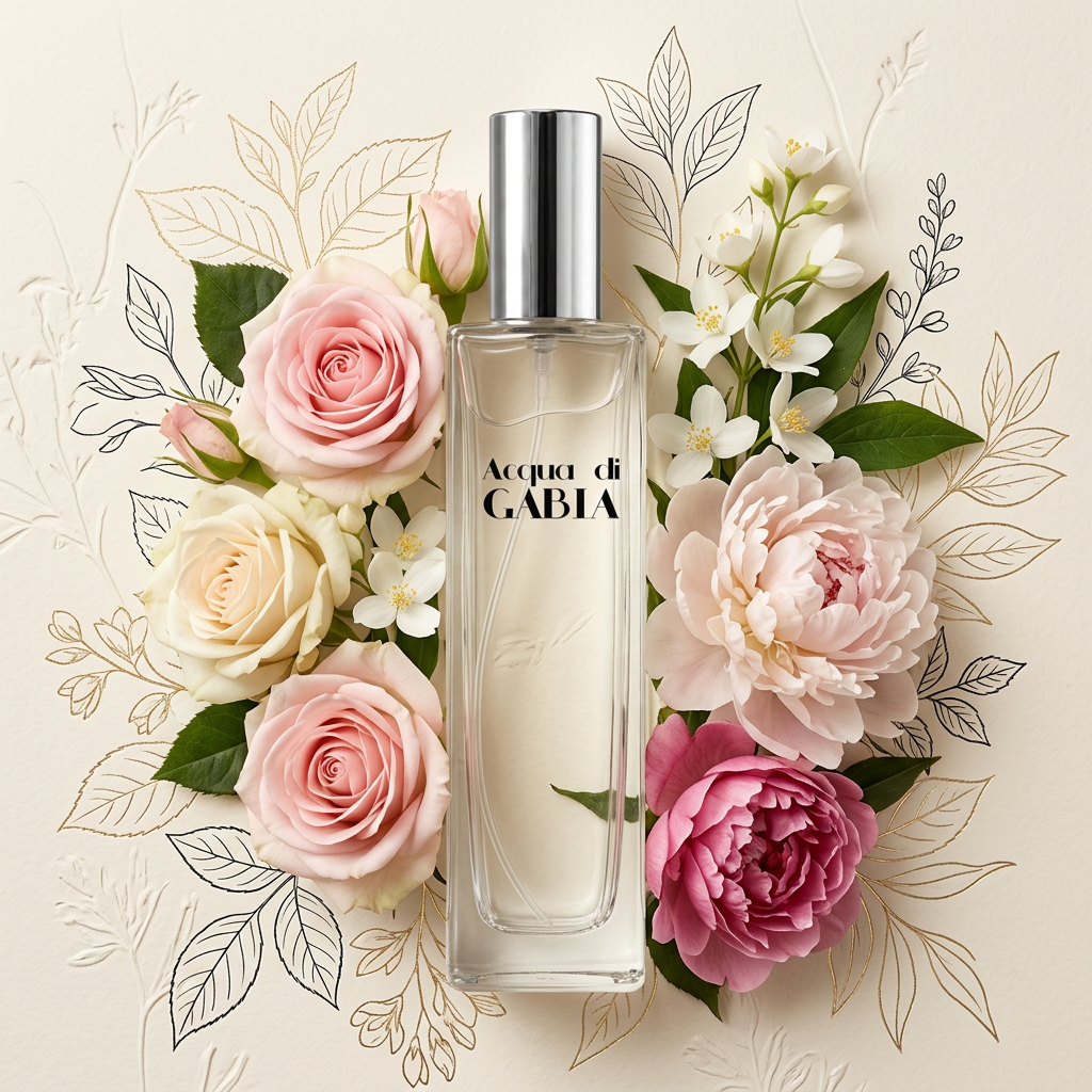 Perfumes Florales Mujer con el frasco de referencia