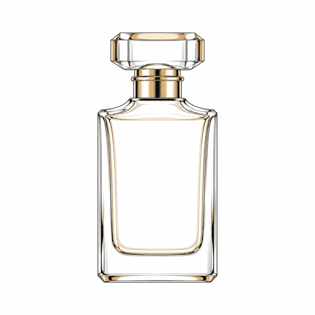 Icono elegante de frasco de perfume